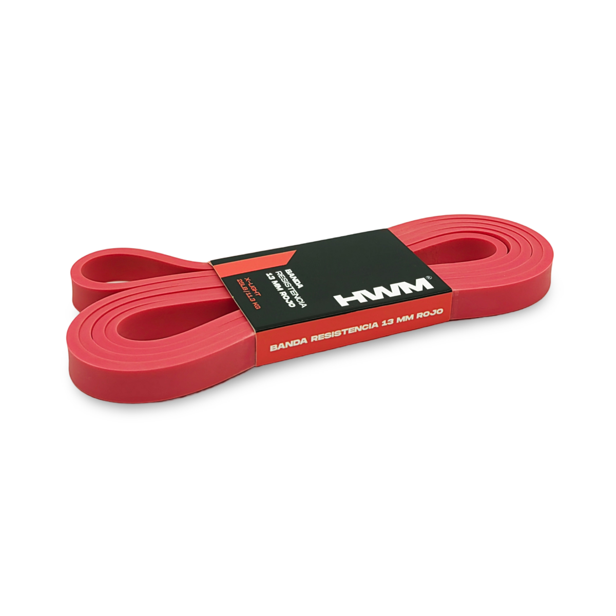 Banda de Resistencia X-Light 13mm 25Lbs Rojo / HWM® — vista 3
