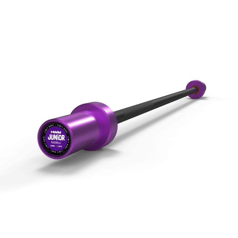 Barra Olímpica 2.2kg Junior Series (Morado) / HWM® — vista 2