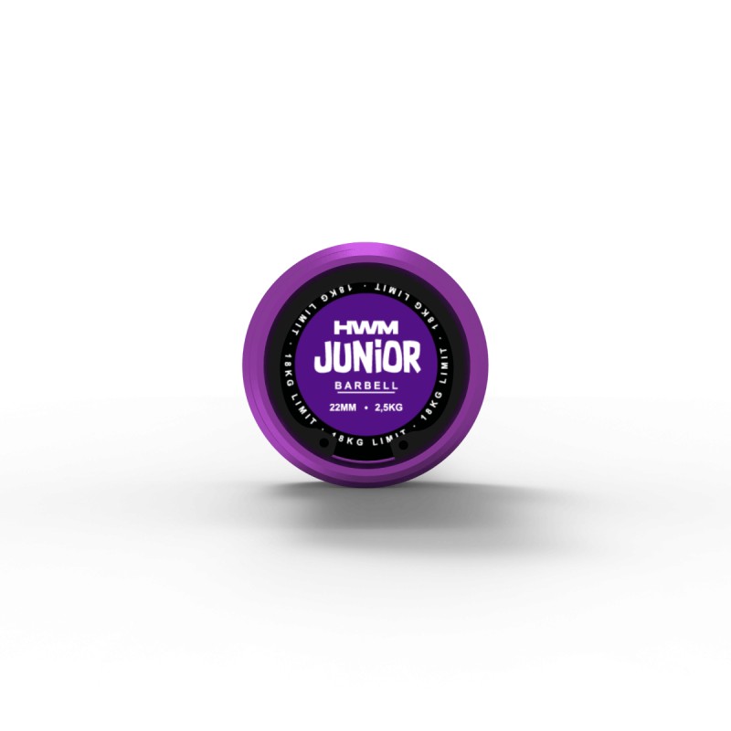 Barra Olímpica 2.2kg Junior Series (Morado) / HWM® — vista 5