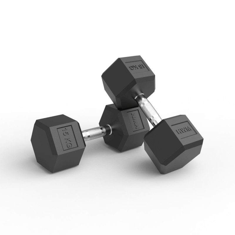 Par Mancuernas Hexagonales 15kg / HWM® — vista 2