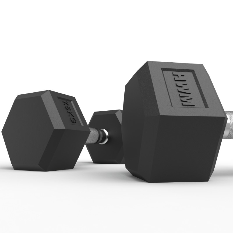 Par Mancuernas Hexagonales 7.5kg / HWM® — vista 5