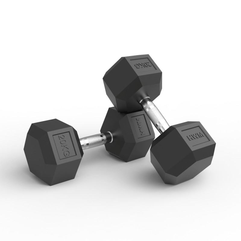 Par Mancuernas Hexagonales 20kg / HWM® — vista 2