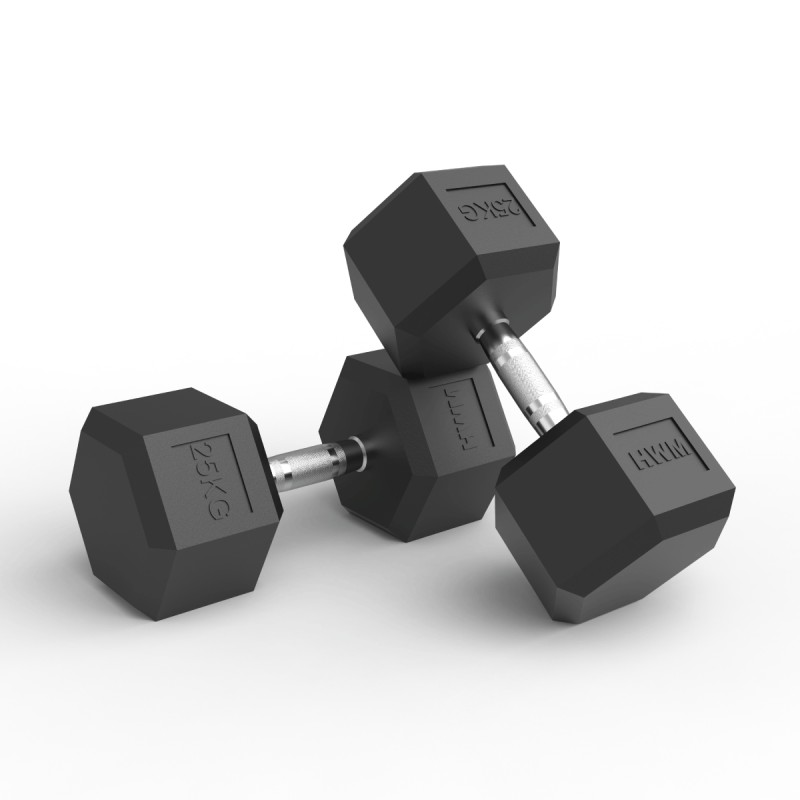 Par Mancuernas Hexagonales 25kg / HWM® — vista 2