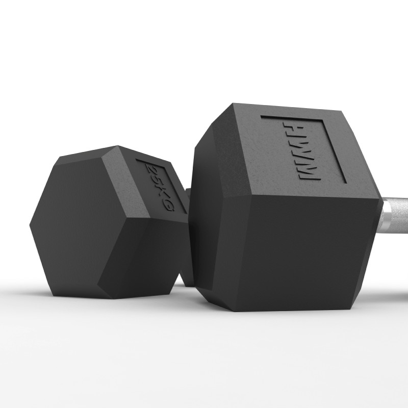 Par Mancuernas Hexagonales 25kg / HWM® — vista 5
