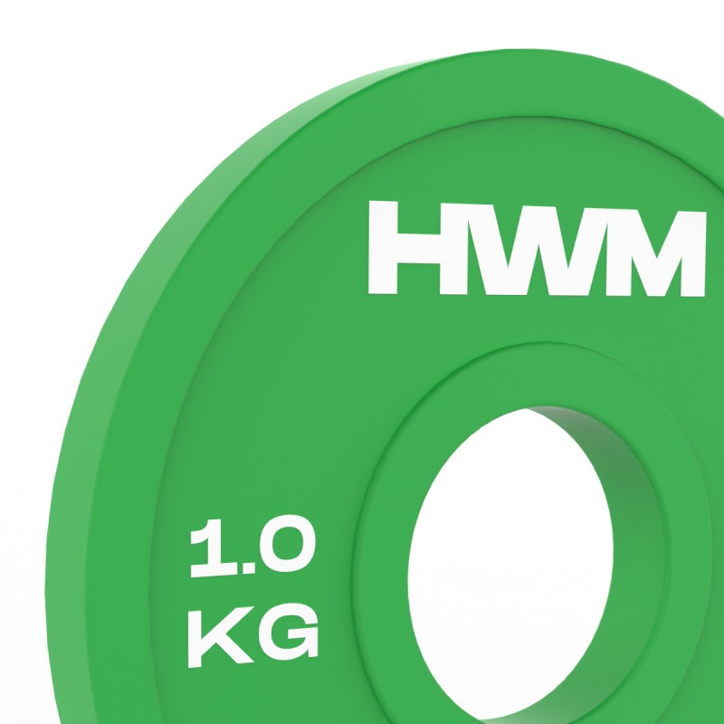Par Discos Olímpicos Fraccionales 1.0kg / HWM® — vista 3