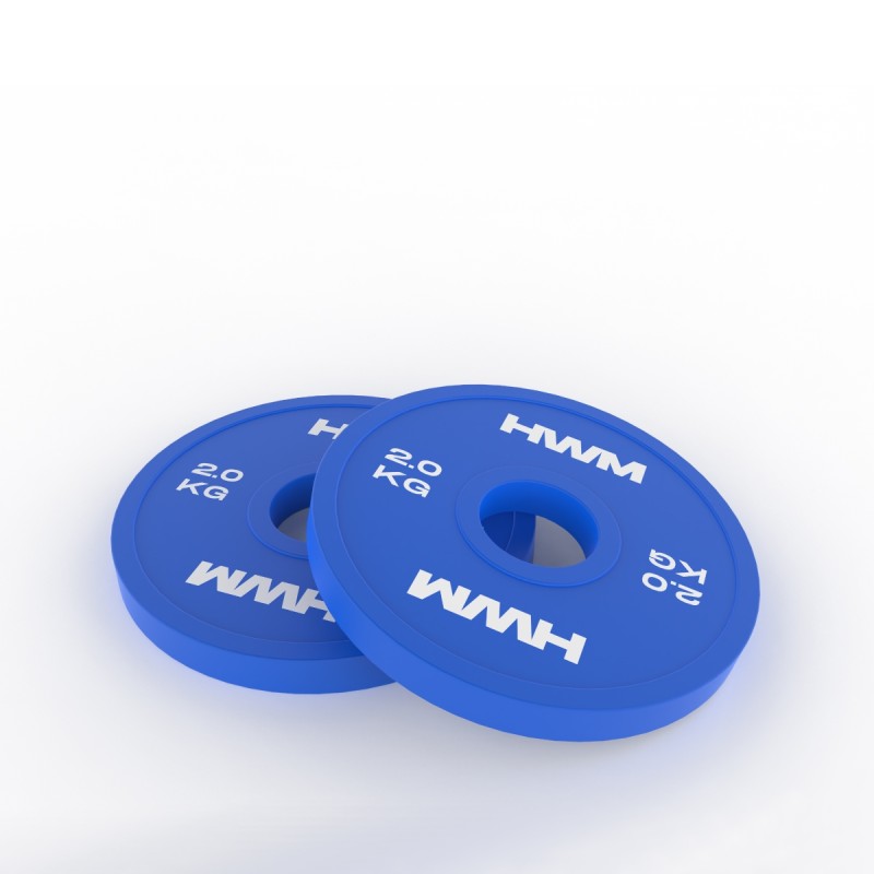 Par Discos Olímpicos Fraccionales 2.0kg / HWM® — vista 2