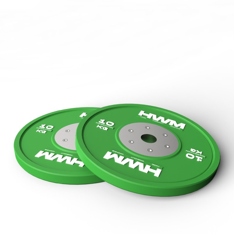 Par Bumper Plates Competición 10kg / HWM® — vista 2
