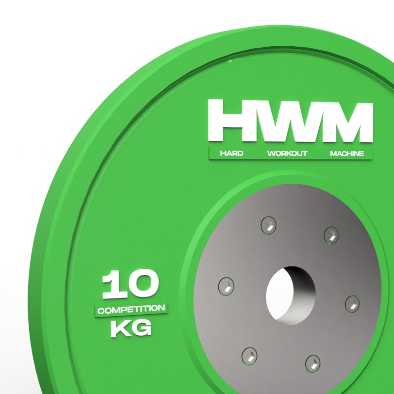 Par Bumper Plates Competición 10kg / HWM® — vista 3