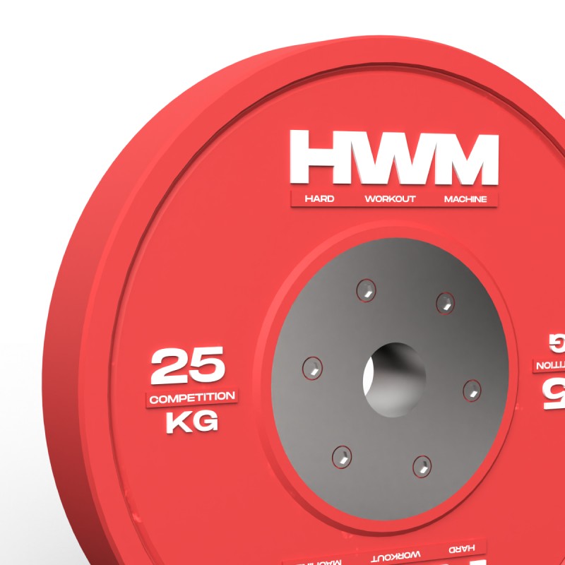 Par Bumper Plates Competición 25kg / HWM® — vista 3