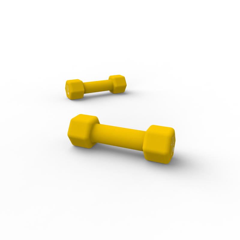 Par Mancuernas de Neopreno 1kg Amarillo / FullFit — vista 5