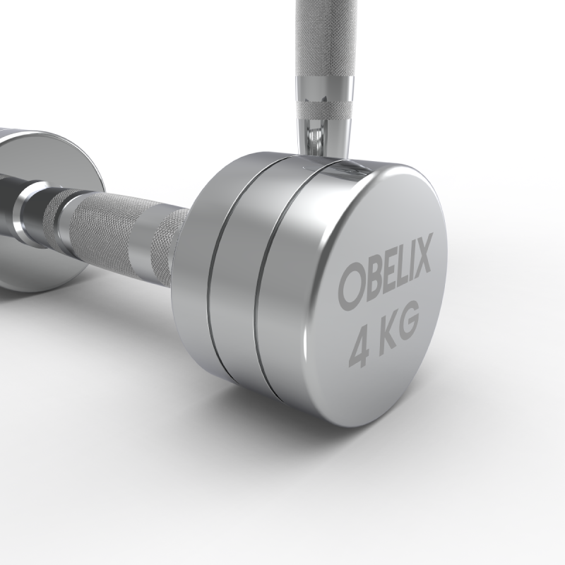 Par Mancuernas Cromadas 4kg / Obelix — vista 3