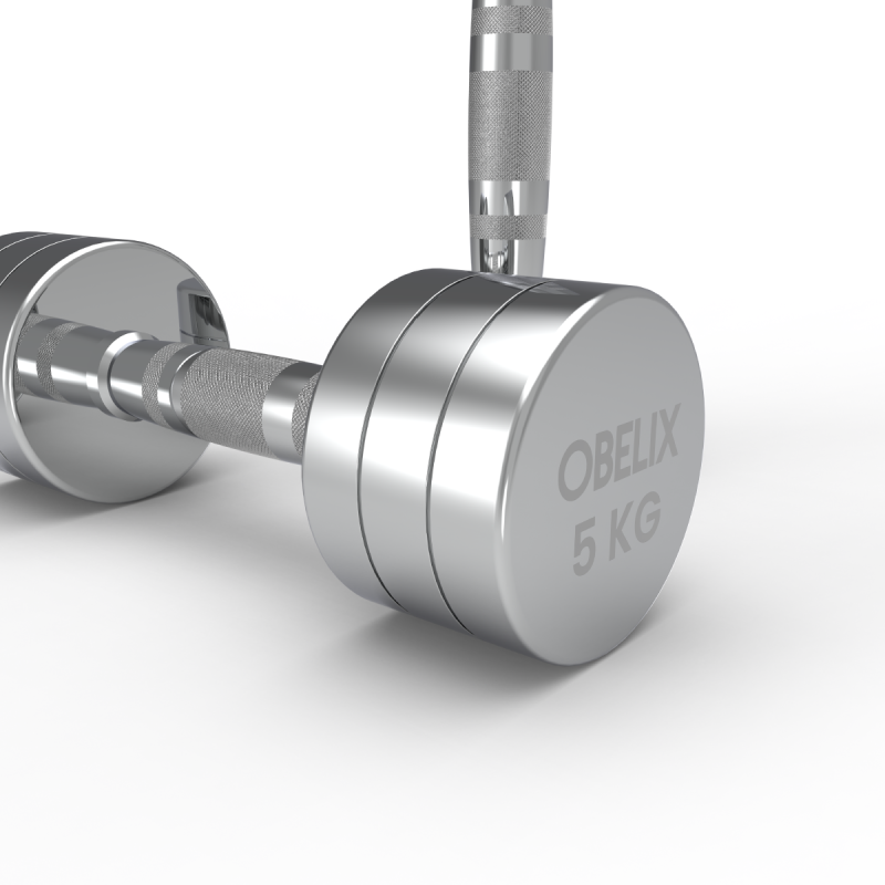 Par Mancuernas Cromadas 5kg / Obelix — vista 3