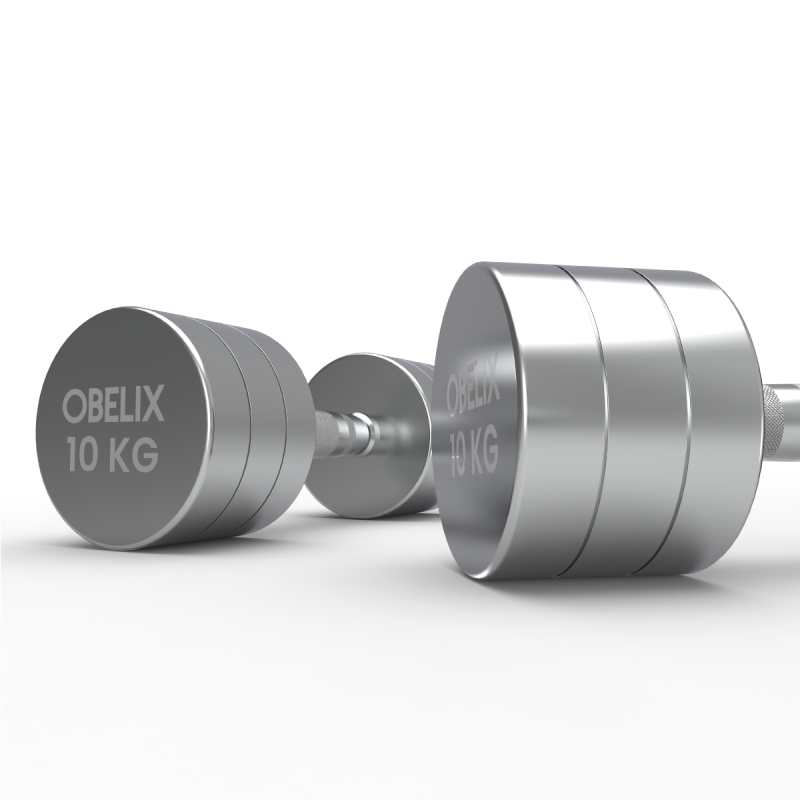 Par Mancuernas Cromadas 10kg / Obelix — vista 4