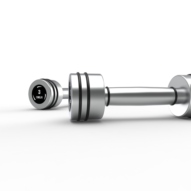 Par Mancuernas Hard Chrome 3kg / Obelix — vista 4