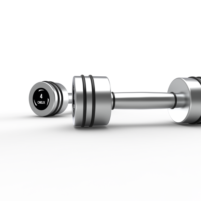 Par Mancuernas Hard Chrome 4kg / Obelix — vista 4