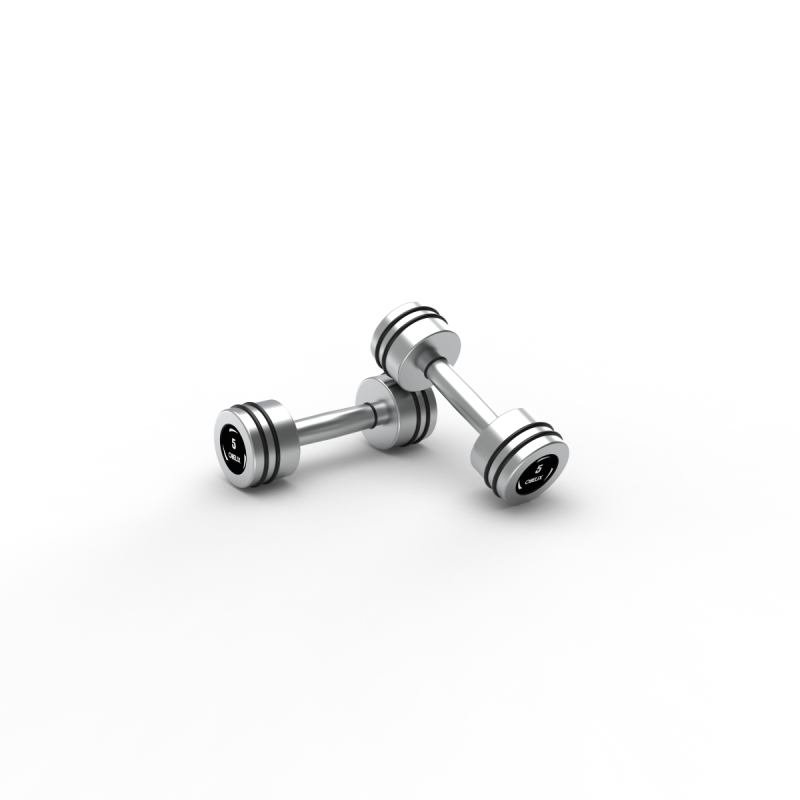 Par Mancuernas Hard Chrome 5kg / Obelix — vista 2