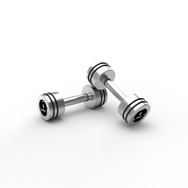 Par Mancuernas Hard Chrome 6kg / Obelix — vista 2