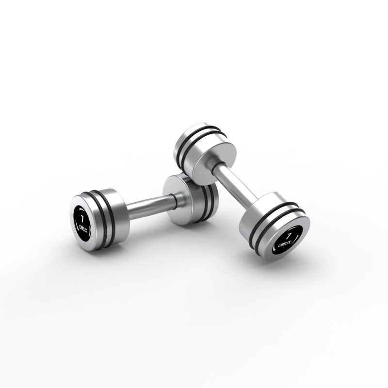 Par Mancuernas Hard Chrome 7kg / Obelix — vista 2