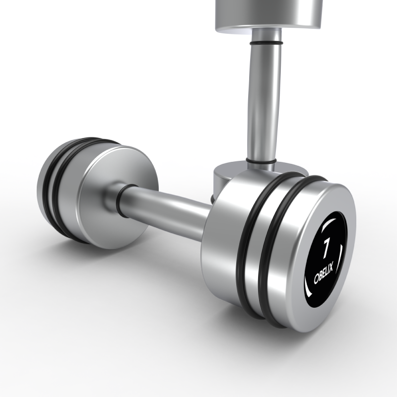 Par Mancuernas Hard Chrome 7kg / Obelix — vista 3