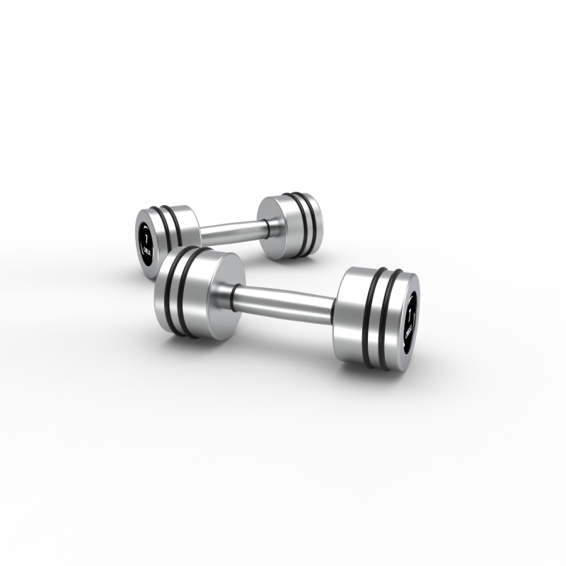 Par Mancuernas Hard Chrome 7kg / Obelix — vista 5