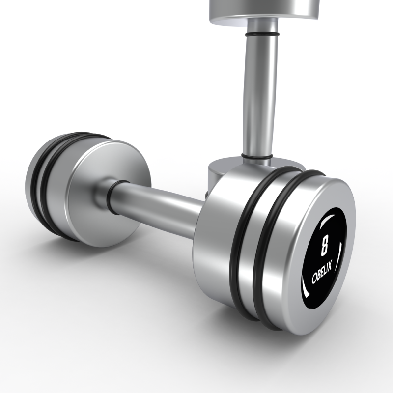 Par Mancuernas Hard Chrome 8kg / Obelix — vista 3