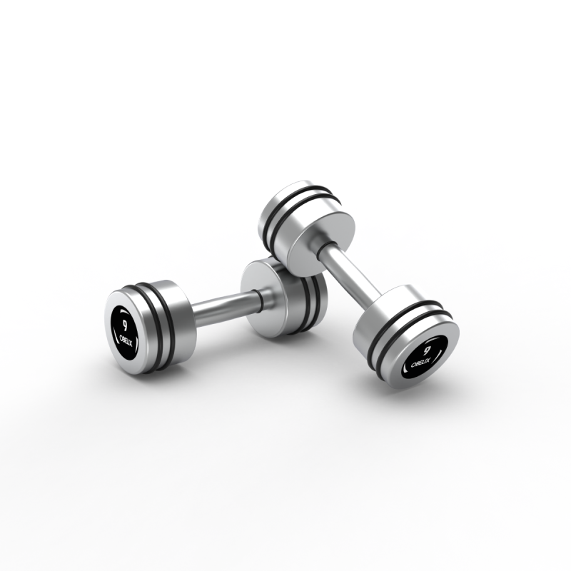 Par Mancuernas Hard Chrome 9kg / Obelix — vista 2