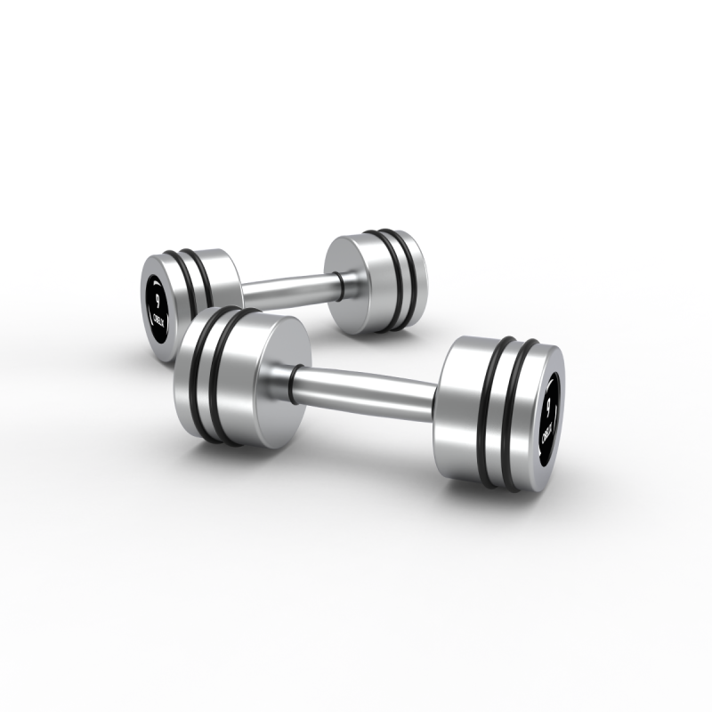 Par Mancuernas Hard Chrome 9kg / Obelix — vista 5