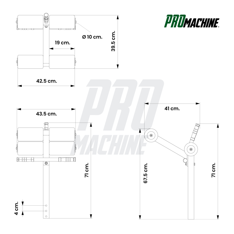 Ab Crunch Accesorio Banco B814 / PROmachine — vista 6
