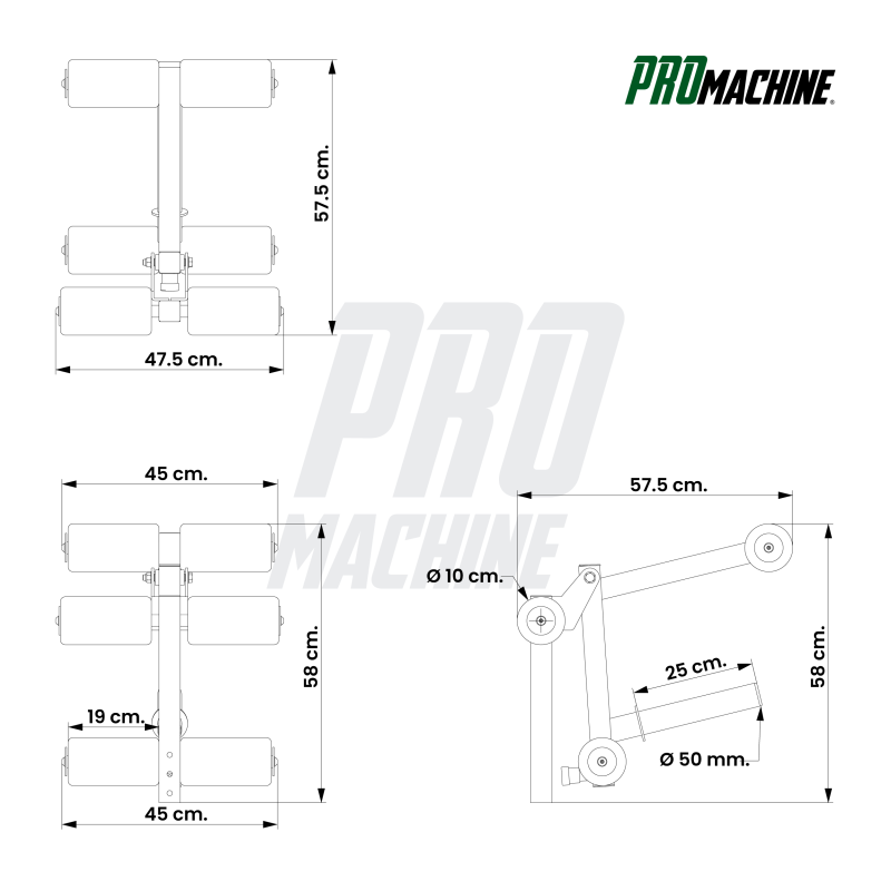 Leg Curl/Extension Accesorio Banco B814 / PROmachine — vista 6
