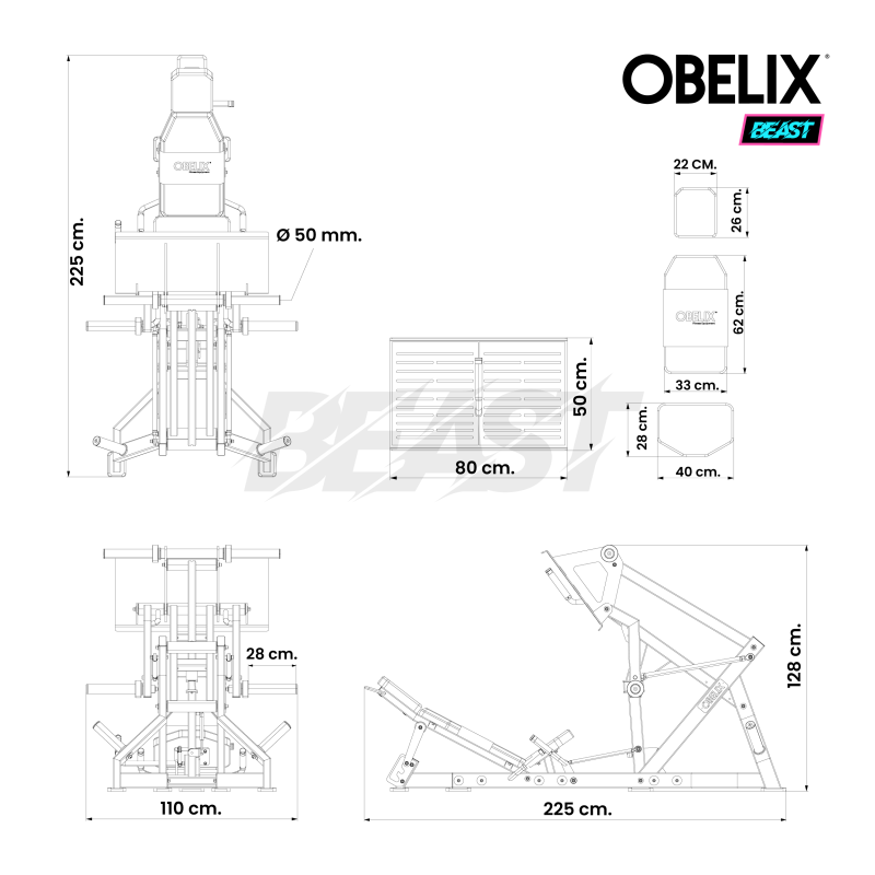 Prensa Pivote Beast / Obelix — vista 8