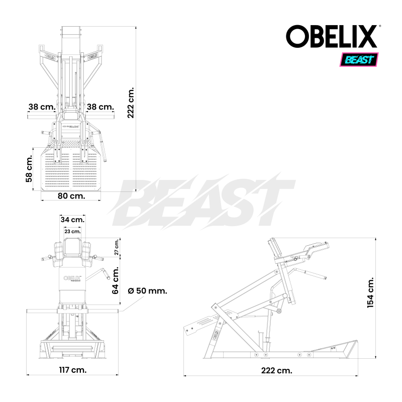 V-Squat Beast / Obelix — vista 8