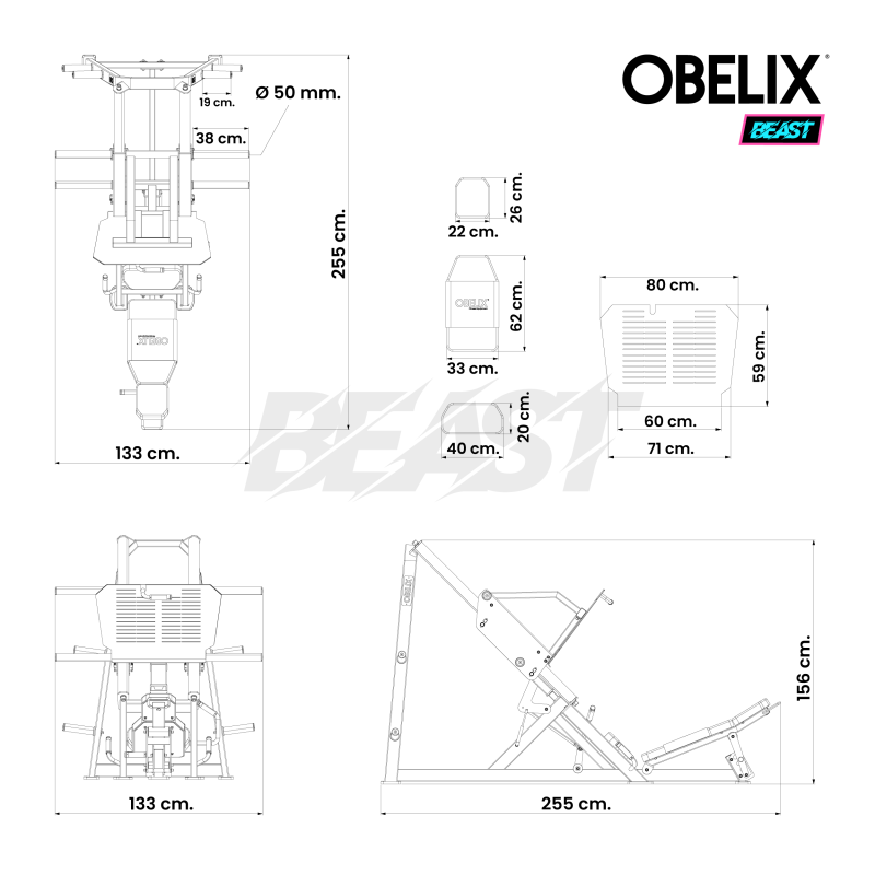 Prensa Inclinada 45° Lineal Beast / Obelix — vista 8
