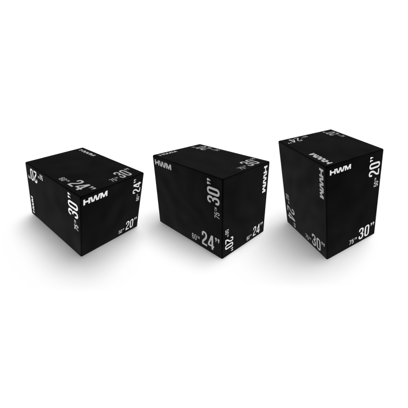 Cajón Pliométrico Acolchado 3 en 1 (75x50x60cm) / HWM® — vista 4