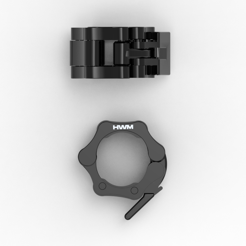 Par Collarines Olímpicos de PVC 50mm Negro / HWM® — vista 5