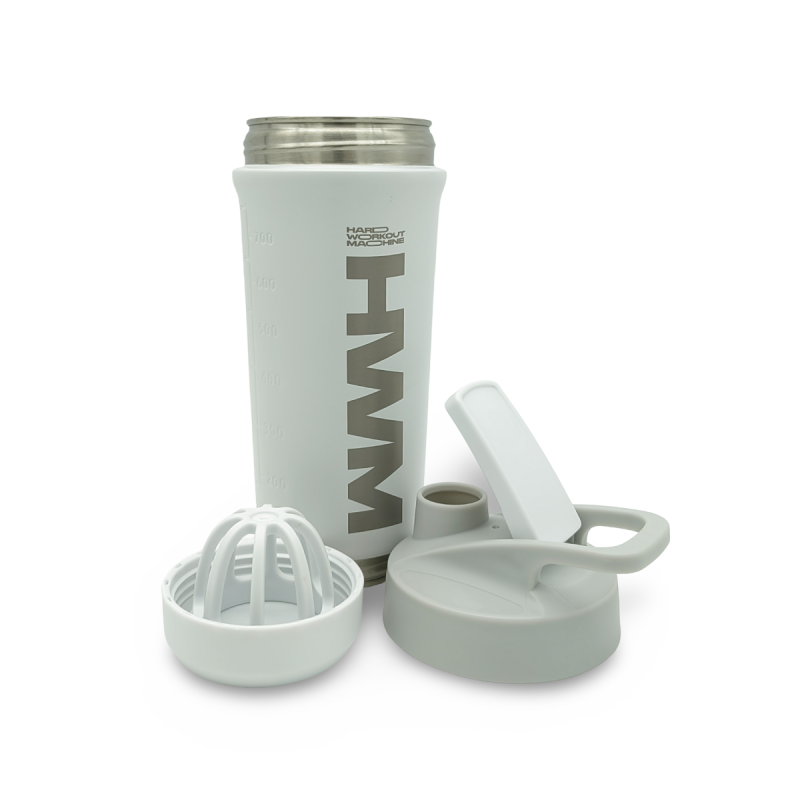 Botella Shaker Acero Inoxidable 800ml Blanco / HWM® — vista 2