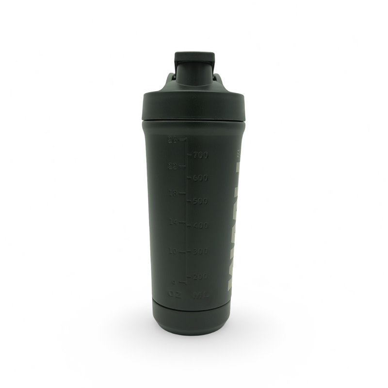 Botella Shaker Acero Inoxidable 800ml Negro / HWM® — vista 4