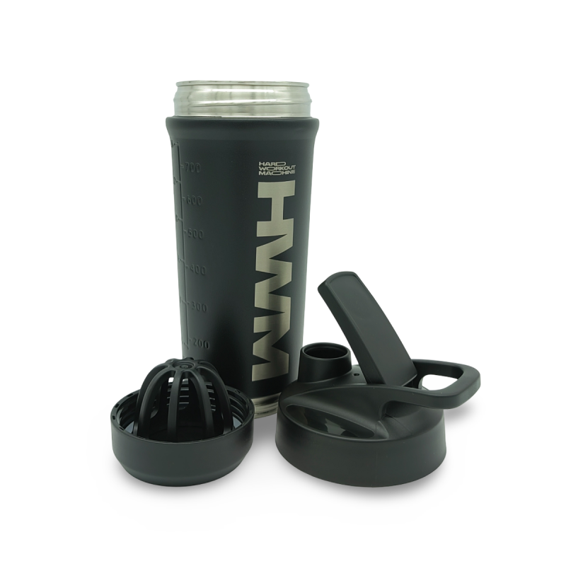 Botella Shaker Acero Inoxidable 800ml Negro / HWM® — vista 2