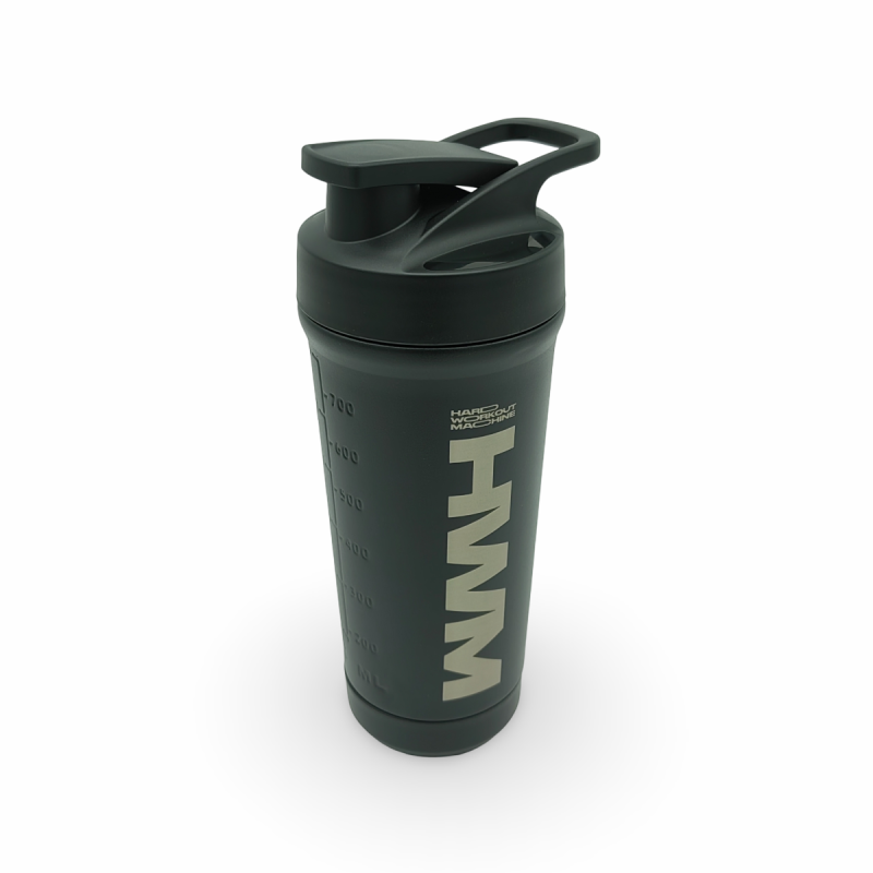 Botella Shaker Acero Inoxidable 800ml Negro / HWM® — vista 3