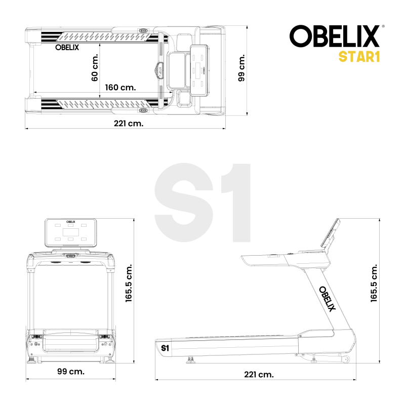 Trotadora Comercial S1 Series LED / Obelix® — vista 8