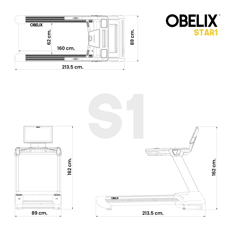 Trotadora Comercial S1Pro Series TFT Touch / Obelix® — vista 8