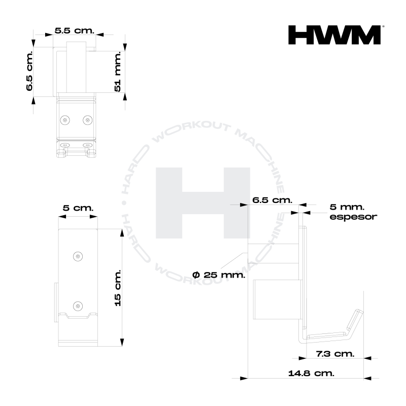 Par J-Cups Accesorio Delta / HWM® — vista 6