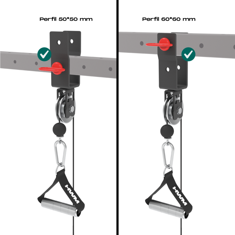 Cable Polea Rack Pro 2.0 Accesorio Alpha / HWM® — vista 4