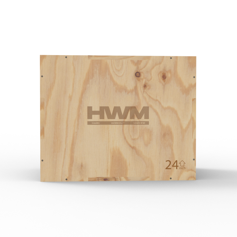 Cajón Pliométrico de Madera 3 en 1 (75x50x60cm) / HWM® — vista 2