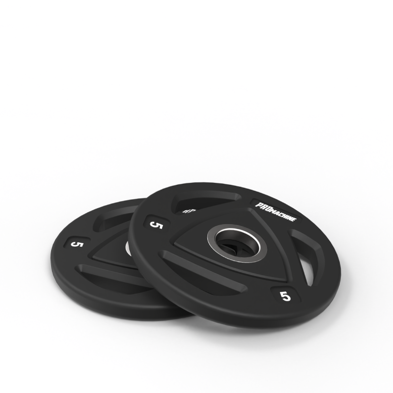 Par Discos Olímpicos Grip Rubber 5kg / PROmachine — vista 2
