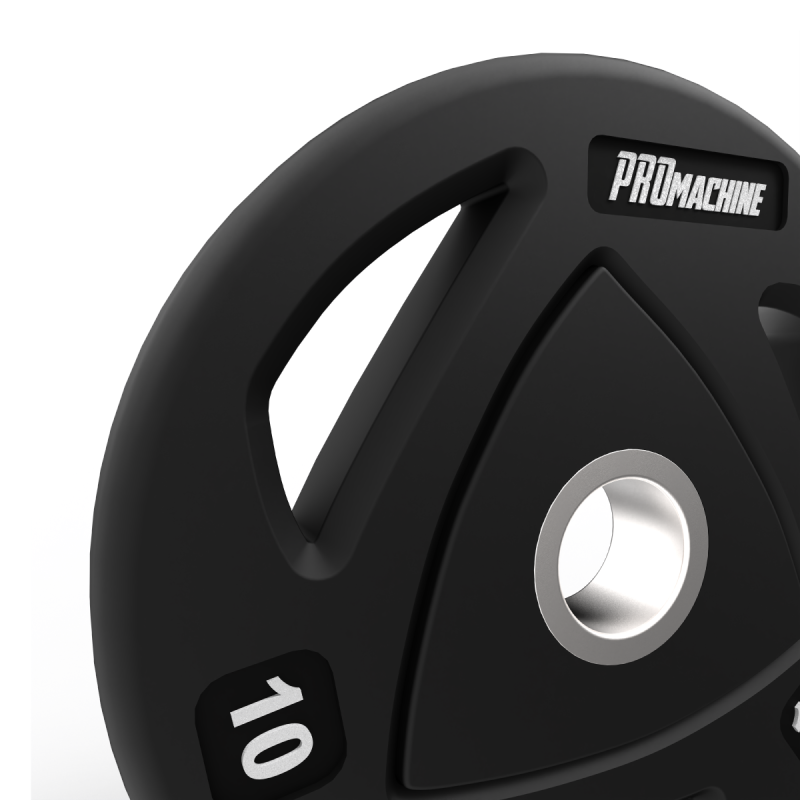 Par Discos Olímpicos Grip Rubber 10kg / PROmachine — vista 3