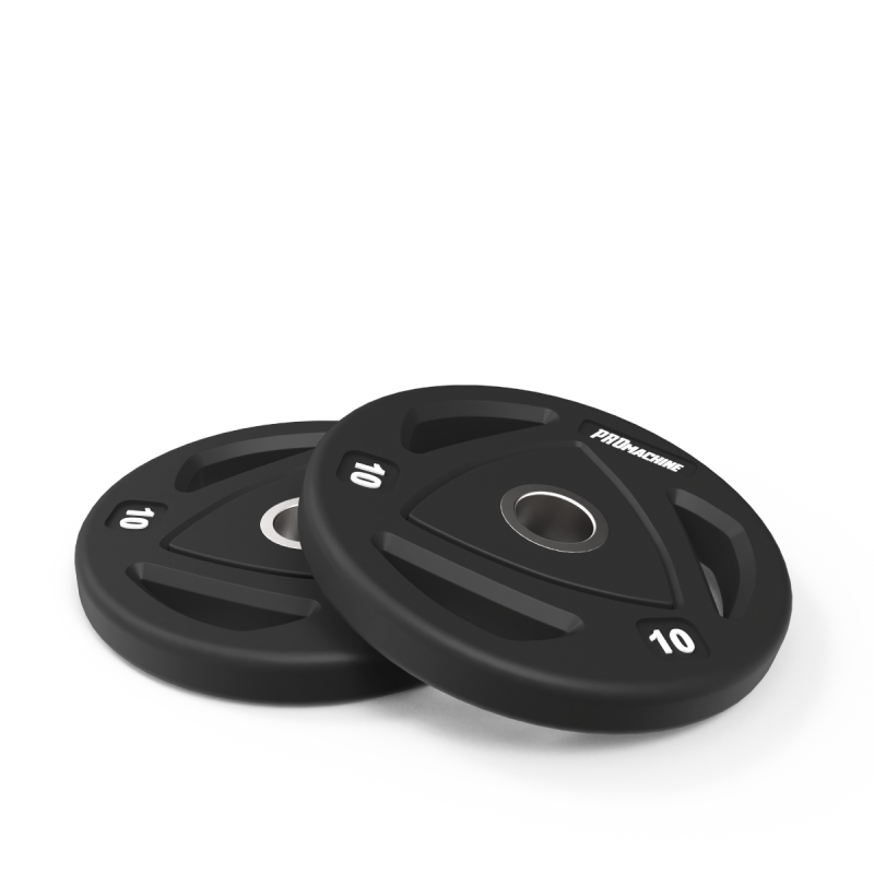 Par Discos Olímpicos Grip Rubber 10kg / PROmachine — vista 2