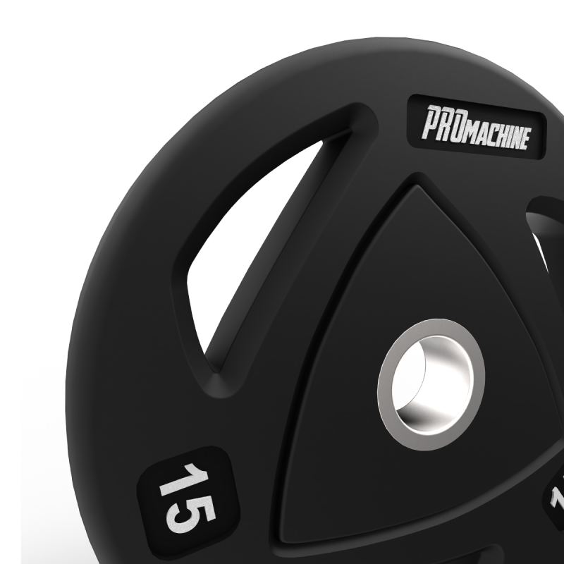 Par Discos Olímpicos Grip Rubber 15kg / PROmachine — vista 3