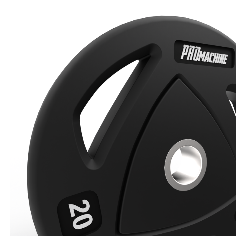 Par Discos Olímpicos Grip Rubber 20kg / PROmachine — vista 3