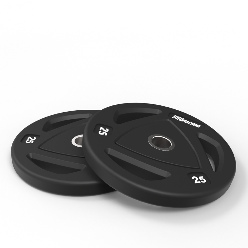 Par Discos Olímpicos Grip Rubber 25kg / PROmachine — vista 3