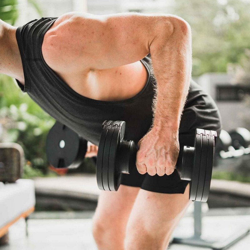Mancuernas Ajustables 2 x 20kg + Rack / PROmachine — vista 4